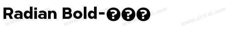 Radian Bold字体转换